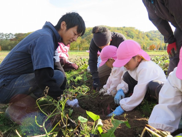 育食活動 収穫の様子