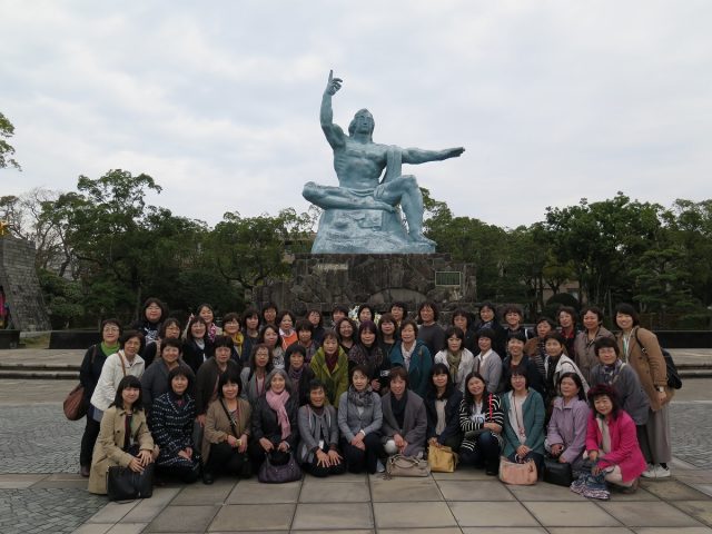 平和記念公園にて