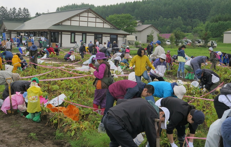 夏休みの思い出に♪ 家族でじゃがいも掘り体験！