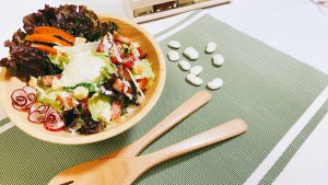 白花豆シーザードレッシング 調理例 白花豆シーザードレッシング 調理例
