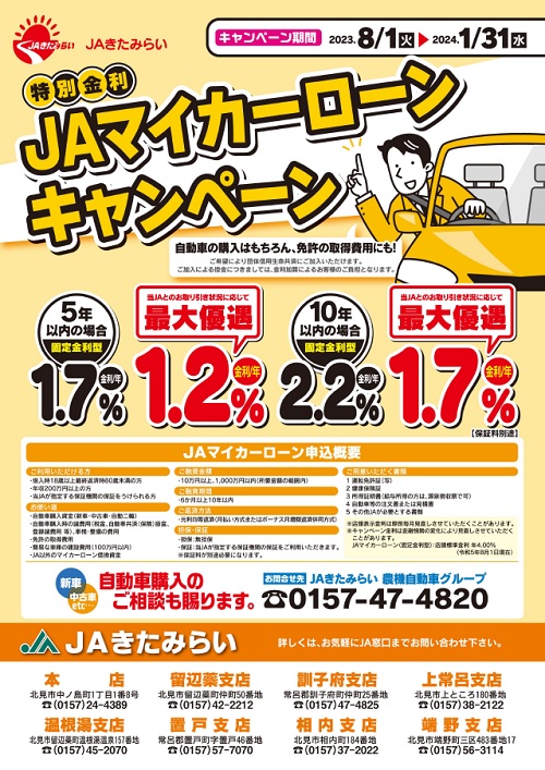 マイカーローンキャンペーン